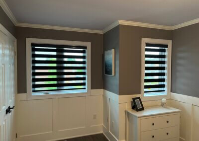 bedroom zebra blinds